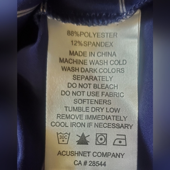 FOOTJOY men's Large blue/ white stripe polo golf shirt‎ - Picture 8 of 8